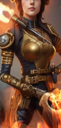Light Breastplate Armour Live Wallpaper