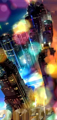 Light Building City Live Wallpaper