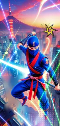 3D ninja action anime Live Wallpaper