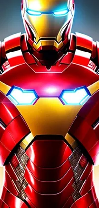 Light Cartoon Iron Man Live Wallpaper
