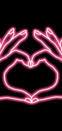 neon heart wallpapers