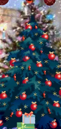 Light Christmas Christmas Tree Live Wallpaper