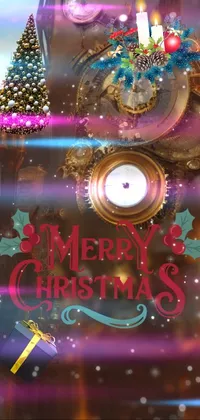 Light Christmas Ornament Purple Live Wallpaper