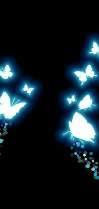 Light Electric Blue Organism Live Wallpaper