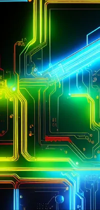 Looking for a stunning wallpaper for your phone? Check out the computer circuit board live wallpaper, available in high definition screenshot