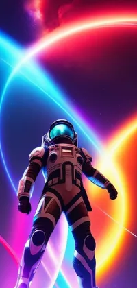 Get ready to blast off into outer space with this phone live wallpaper
