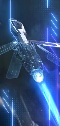 This live wallpaper is the perfect depiction of a spaceship traveling through space