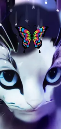 Light Eyelash Butterfly Live Wallpaper