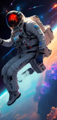 Light Flash Photography Astronaut Live Wallpaper
