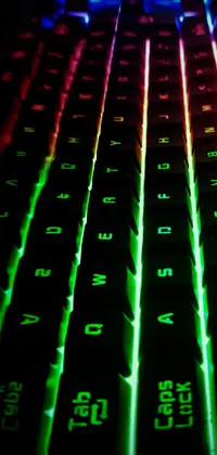 Light Green Computer Keyboard Live Wallpaper