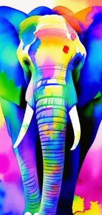 Light Green Elephants And Mammoths Live Wallpaper