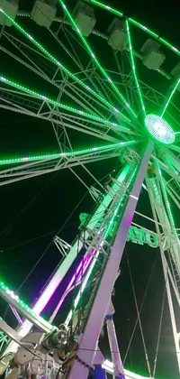 Light Green Ferris Wheel Live Wallpaper