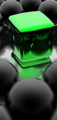 Download Black And Green Mobile Wallpaper