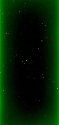 This phone live wallpaper features a stunning green neon frame set against a black background, creating a captivating and futuristic design