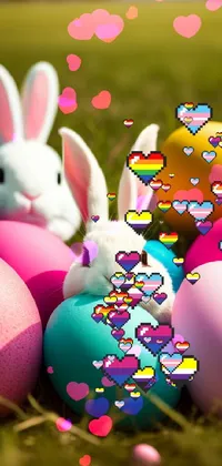 Easter bunnies Live Wallpaper