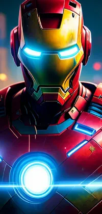 Light Iron Man Avengers Live Wallpaper
