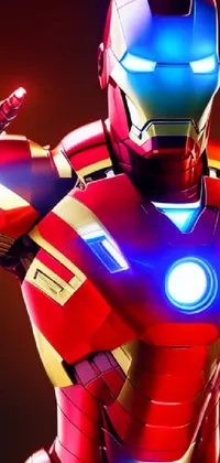 Light Iron Man Toy Live Wallpaper