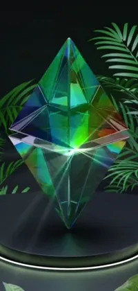 Light Leaf Triangle Live Wallpaper