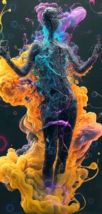 Light Liquid Human Body Live Wallpaper