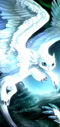Light Azure Mythical Creature Live Wallpaper - free download