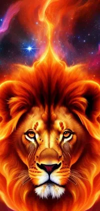 Get ready to be captivated by a captivating lion live wallpaper, perfect for Android 10 or higher devices