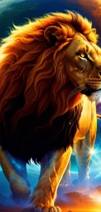 Light Nature Lion Live Wallpaper