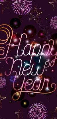 Looking for a stunning live wallpaper that radiates the excitement and celebration of the New Year? Look no further than this Happy New Year Live Wallpaper powered by Pamela Drew's fireworks images