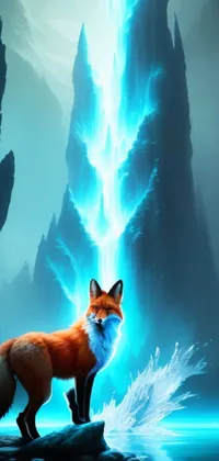 Light Nature Red Fox Live Wallpaper