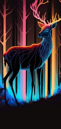 Light Organism Elk Live Wallpaper