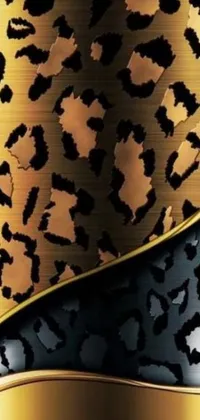 Enhance the look of your phone screen with this luxurious Leopard Print Live Wallpaper