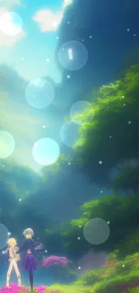 Light People In Nature Water Live Wallpaper