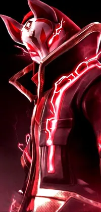 This phone live wallpaper features a stunning close-up of an electrifying costume on a full portrait of the Dota 2 hero Electromancer