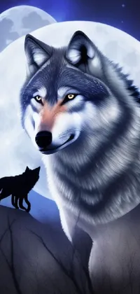wolf moon Live Wallpaper