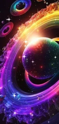 20230313RainbowPlanets  Live Wallpaper