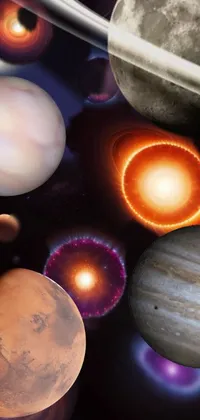 Light Purple Astronomical Object Live Wallpaper