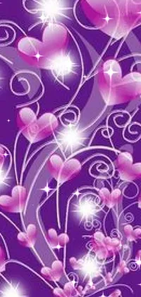 Light Purple Branch Live Wallpaper