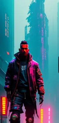 Cyberpunk City Night -Afrofuturistic Live Wallpaper - free download