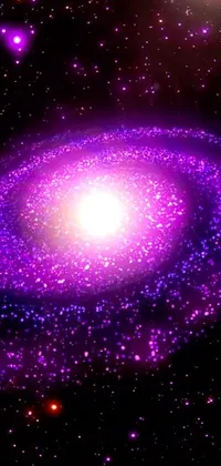Light Purple Galaxy Live Wallpaper