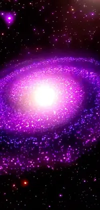 Light Purple Galaxy Live Wallpaper