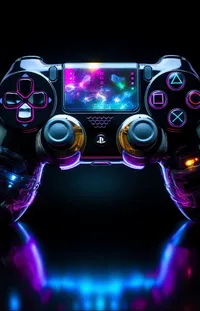 Light Purple Game Controller Live Wallpaper