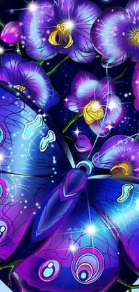Light Purple Organism Live Wallpaper