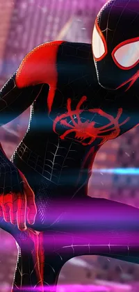Light Purple Spider-man Live Wallpaper