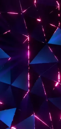 Light Purple Triangle Live Wallpaper