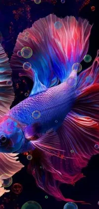 Light Purple Underwater Live Wallpaper