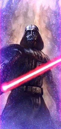 Enjoy the intense power of the dark side with this live phone wallpaper