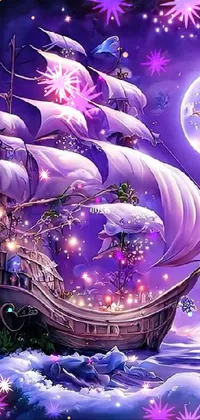 Light Purple World Live Wallpaper