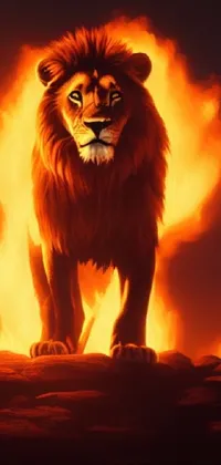 Light Roar Lion Live Wallpaper