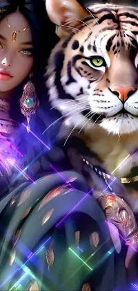 Light Siberian Tiger Bengal Tiger Live Wallpaper
