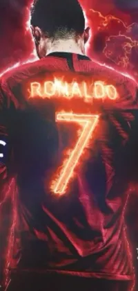 Get ready to elevate your phone's appearance with our latest live wallpaper featuring a soccer player wearing jersey number 7