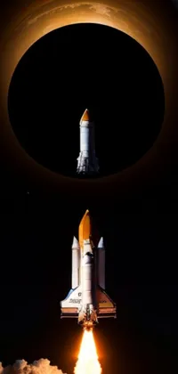 Light Space Shuttle Vehicle Live Wallpaper